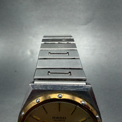 Rado Watch Men 33mm Champagne Dial Two Tone Daydate Round 114.3241.2 New Battery4