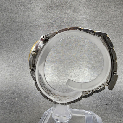 Seiko Watch Women 24mm White Dial Two Tone Date Round 7N826B29 New Battery6