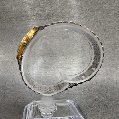 Longines Flagship Watch Women 24mm White Dial Two Tone Date Round 7291 New Batt6