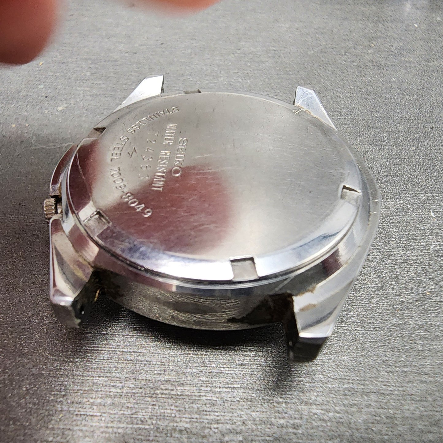 Seiko Automatic Watch Men 38mm Silver Dial Silver Tone Daydate 70098049 PARTS8