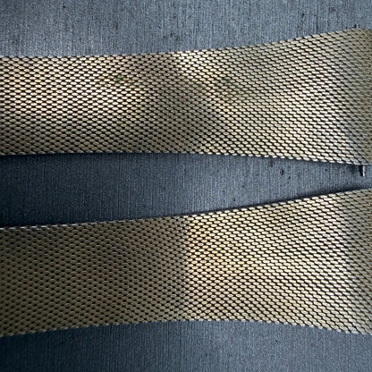 Longines Bracelet 21mm Gold Tone Mesh Duchess USA Vintage Two Piece3