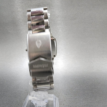 Nixon The Player Watch Women 33mm Black Dial Steel Rectangle New Battery7