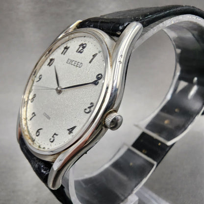 Citizen Exceed Watch Men 32mm Silver Dial Silver Tone 0330-C30811 New Battery