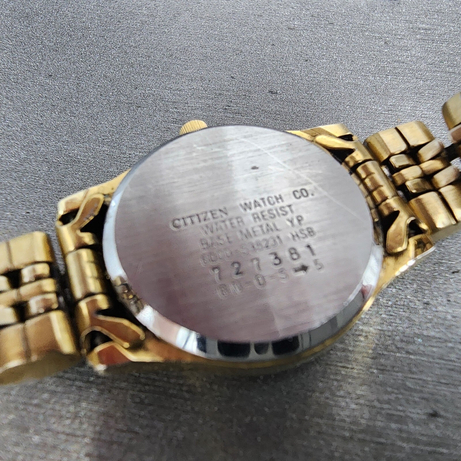 Citizen Watch Women 23mm Champagne Dial Gold Tone Daydate 6000S38231 New Batt9