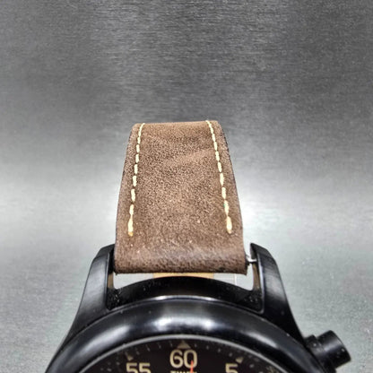 Timex Expedition Field Chronograph Watch Men 43mm Black Dial Black New Battery4