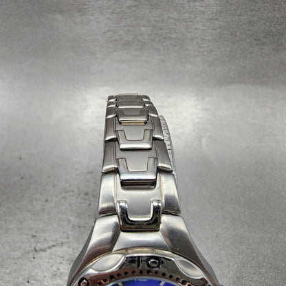 Fossil Blue Dive Watch Women 29mm Blue Dial Silver Tone Date AM3457 New Battery4