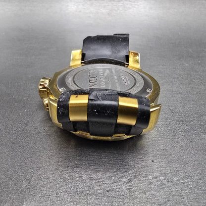 Invicta Pro Diver Chronograph Watch Men 48mm Blue Dial Gold Tone 21929 PARTS9