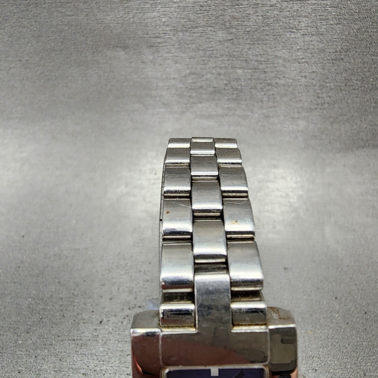 Tissot Tank Watch Women 22mm Blue Dial Steel Rectangle L370K New Battery4