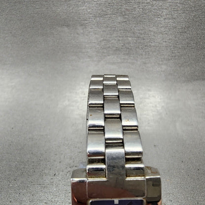 Tissot Tank Watch Women 22mm Blue Dial Steel Rectangle L370K New Battery4