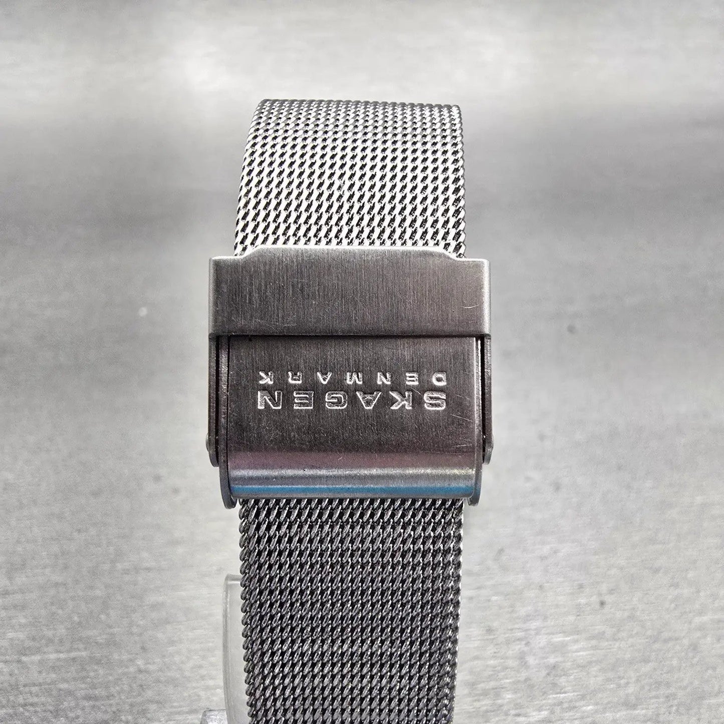 Skagen Watch Men 33mm Silver Dial Silver Tone Round 39LSS New Battery7