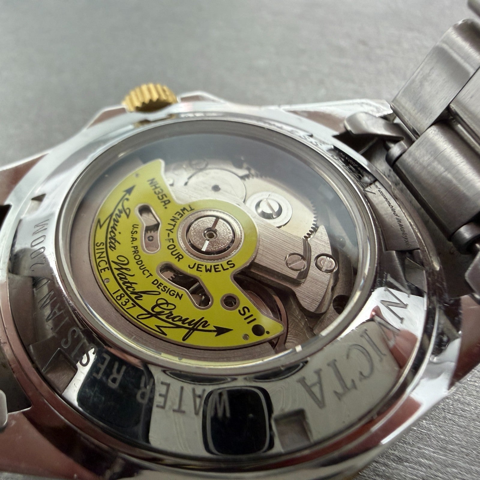 Invicta Pro Diver Watch Men 40mm Black Dial Two Tone Date 8927 Automatic Runs9