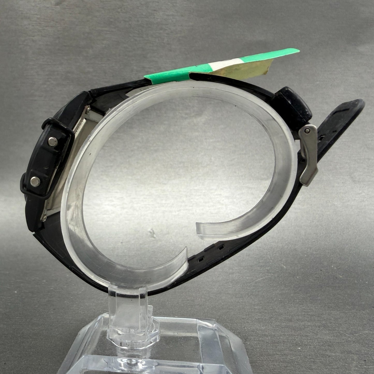 Casio AQW-5 Watch Men 36mm Analog Digital Black Tone Round VTG PARTS7