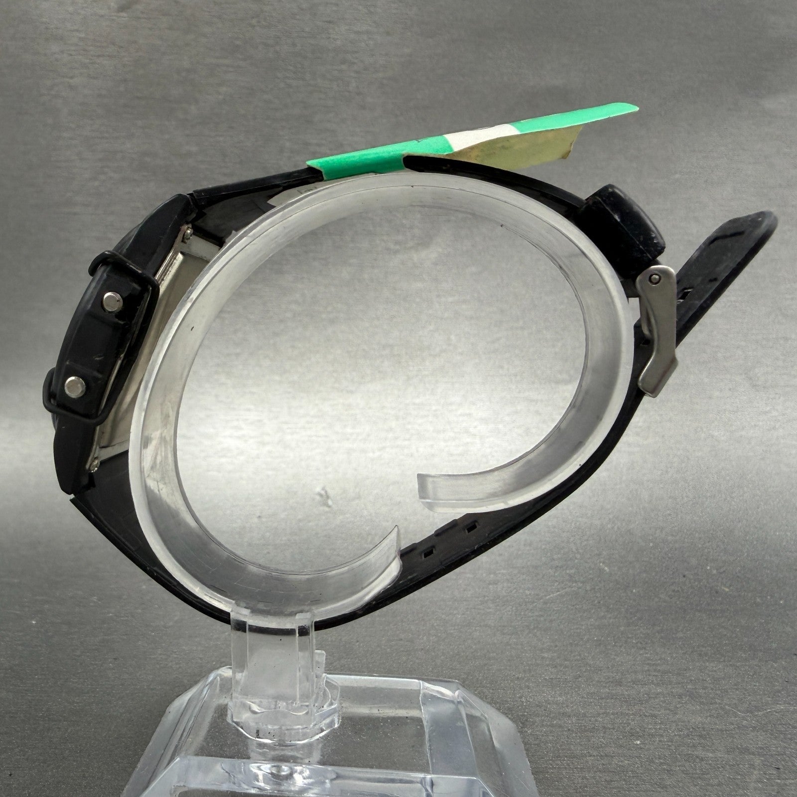 Casio AQW-5 Watch Men 36mm Analog Digital Black Tone Round VTG PARTS7