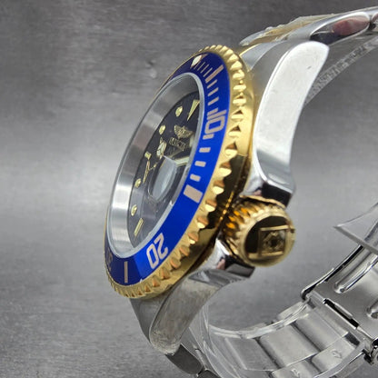 Invicta Pro Diver Watch Men 40mm Blue Dial Two Tone Date 26972 New Battery2