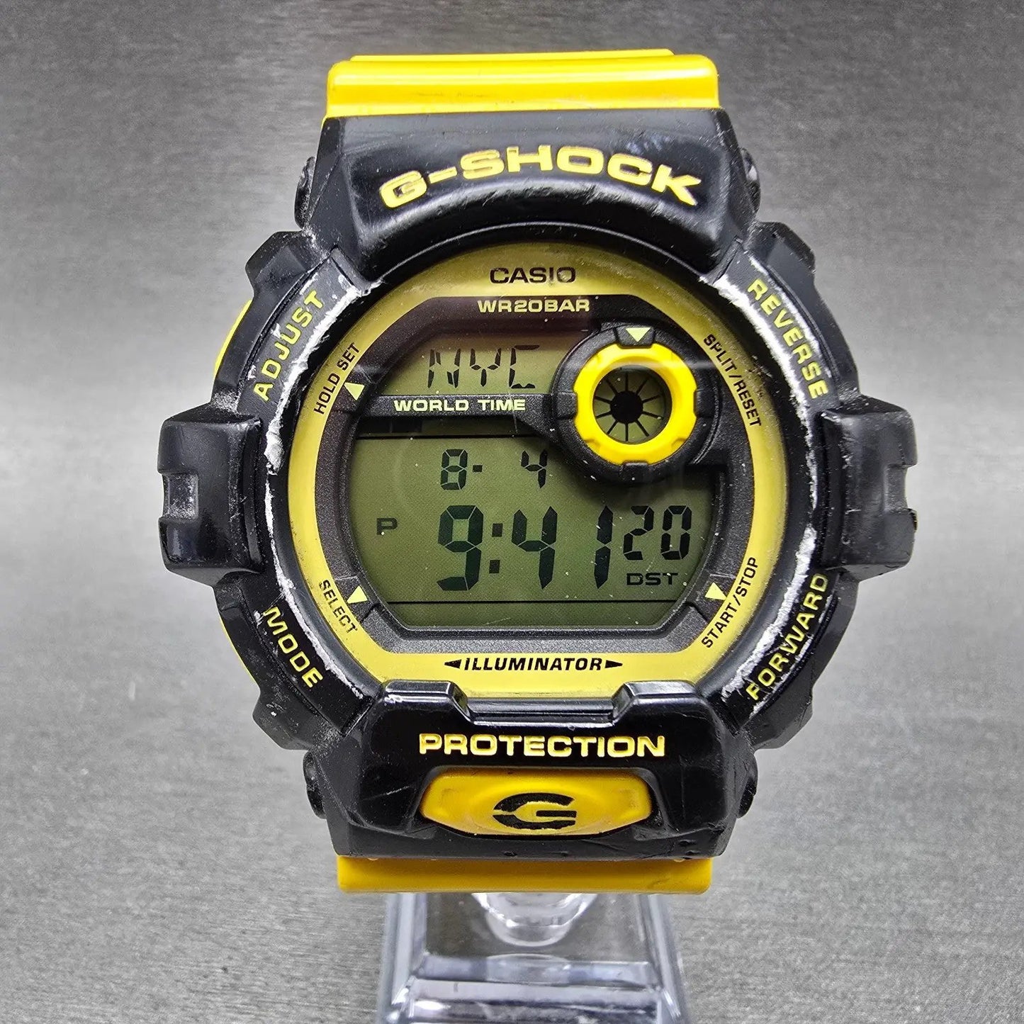Casio G-Shock G-8900SC Watch Men 52mm Yellow Black Crazy Colors Alarm New Batt0