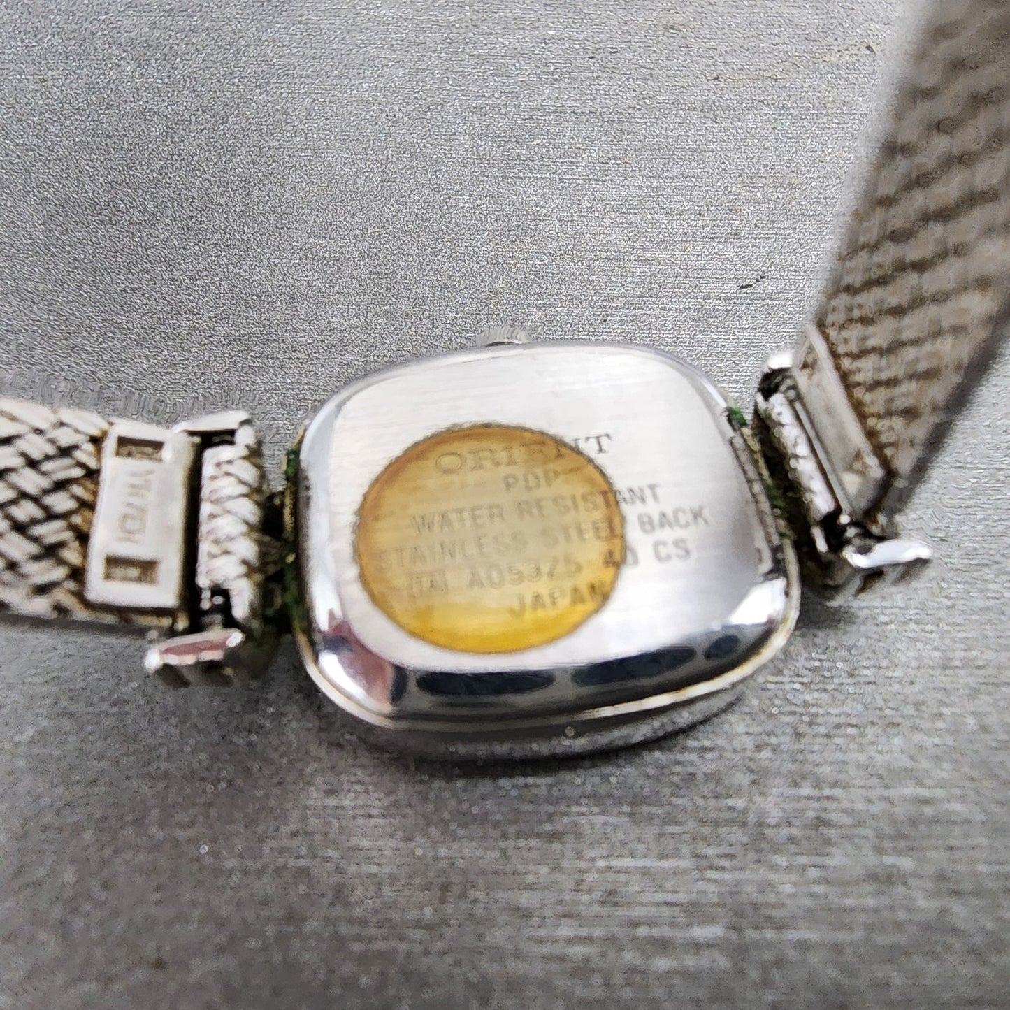 Orient Watch Women 18mm White Dial Silver Tone Rectangle A053Z540 New Battery9