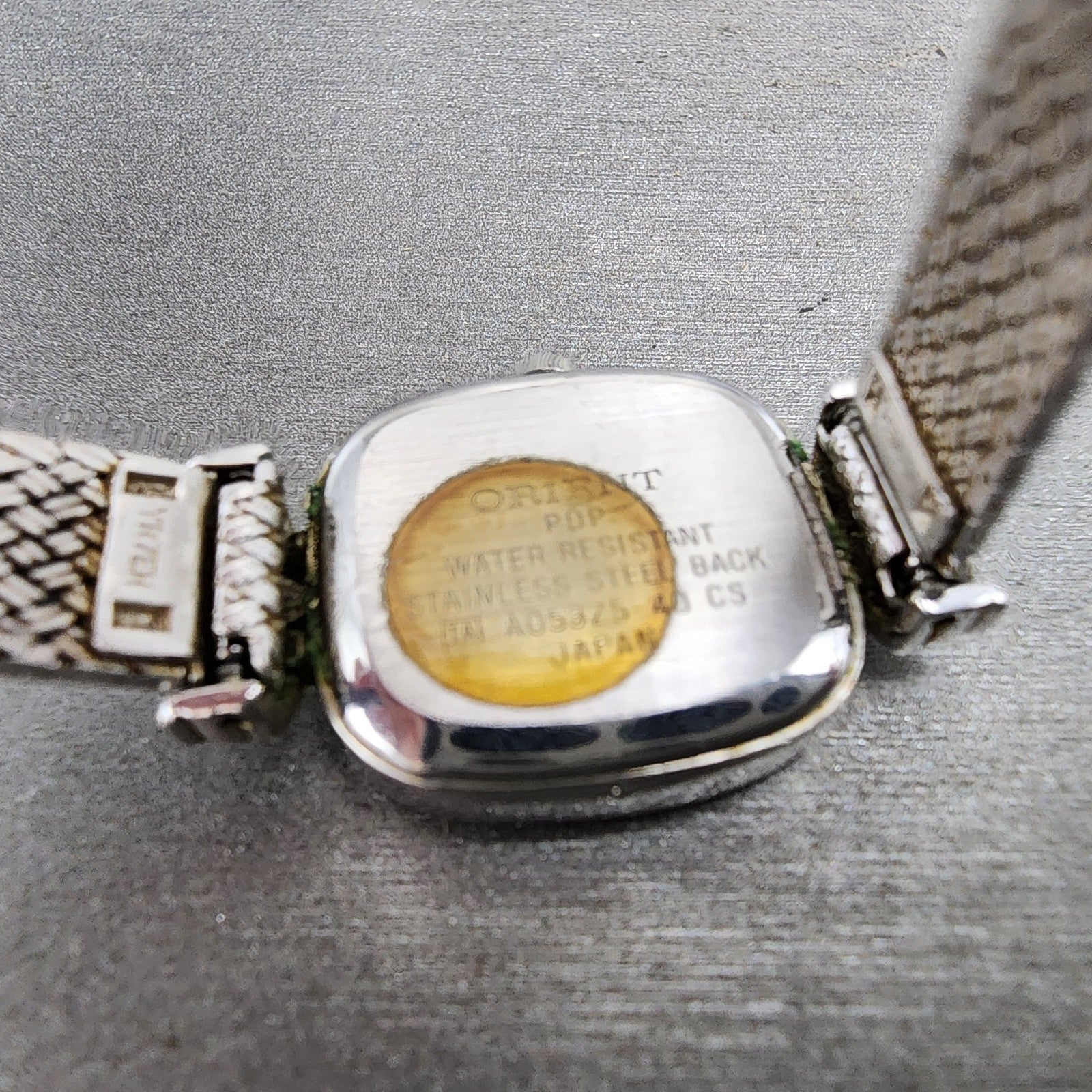 Orient Watch Women 18mm White Dial Silver Tone Rectangle A053Z540 New Battery9