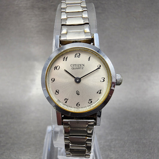 Citizen CQ Watch Women 21mm Silver Dial Silver Tone Round 3220-891236  New Batt