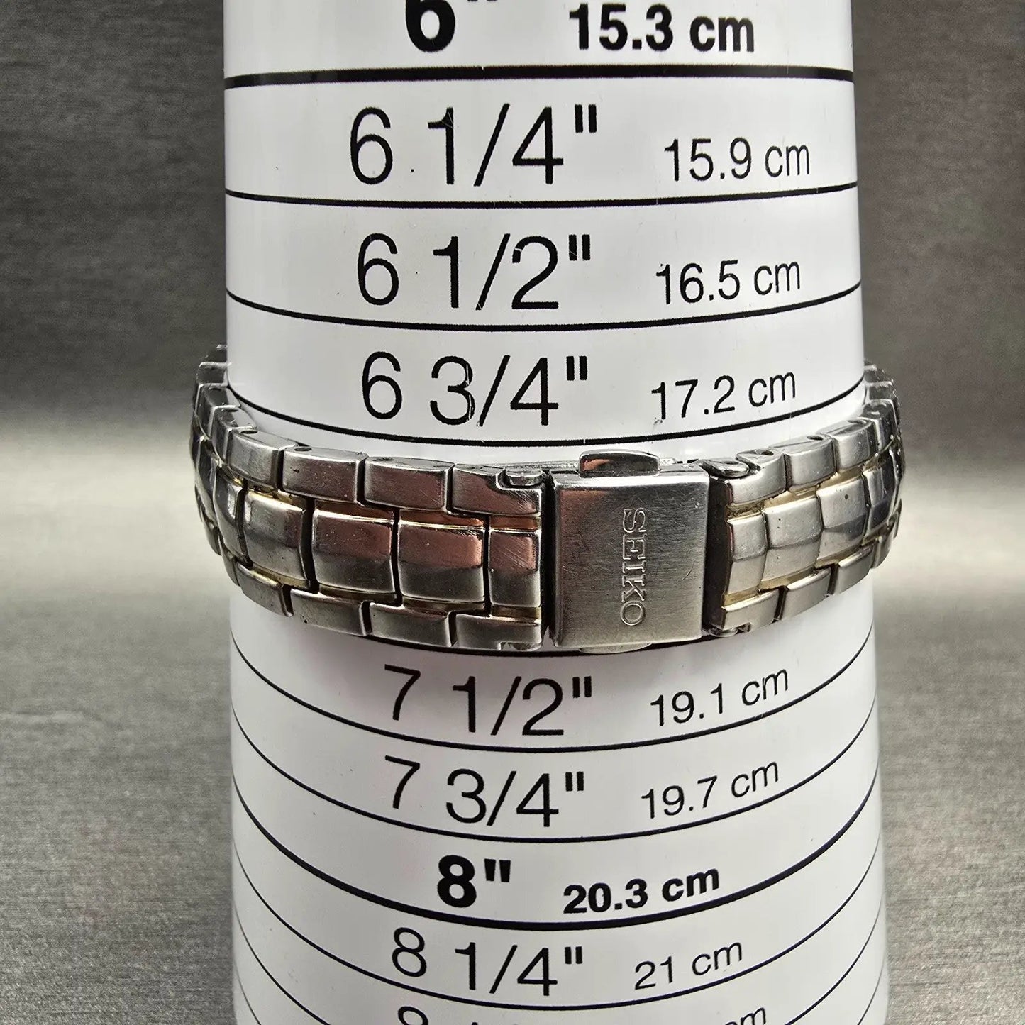 Seiko Coutura Watch Women 26mm MOP Dial Two Tone Date Diamond 7N82-0CG0 New Batt9