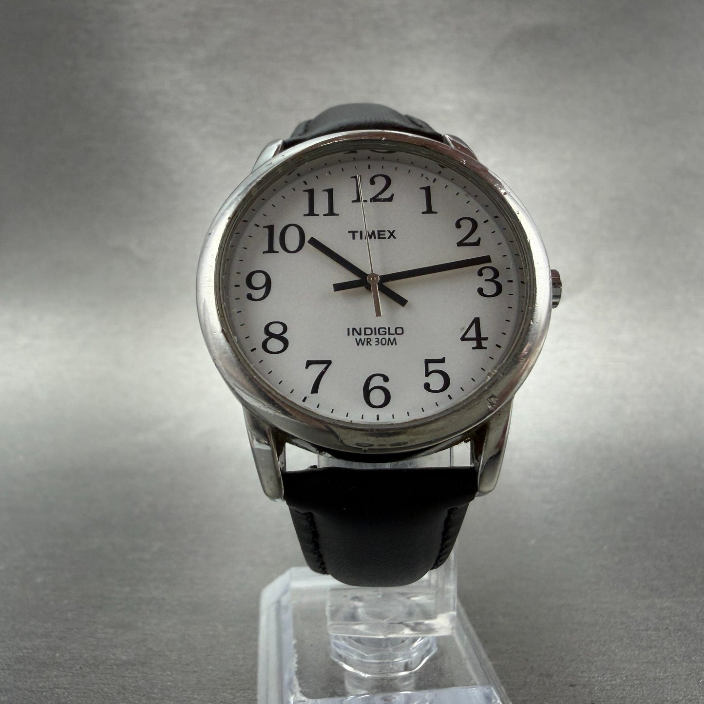 Timex Easy Reader Watch Men 35mm White Dial Silver Tone Round T205019J New Batte7