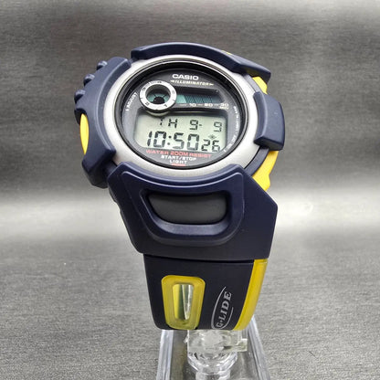 Casio G-Shock DWX-100 Watch Men 48mm Blue Yellow Chrono Alarm New Battery JP5