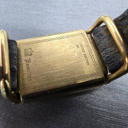 Hamilton Tank Watch Women 18mm Black Dial Gold Registered Edition 0806 PARTS10