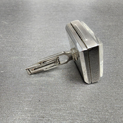 VTG Endura Cuff Link Watch Silver Tone White Dial Manual Wind PARTS