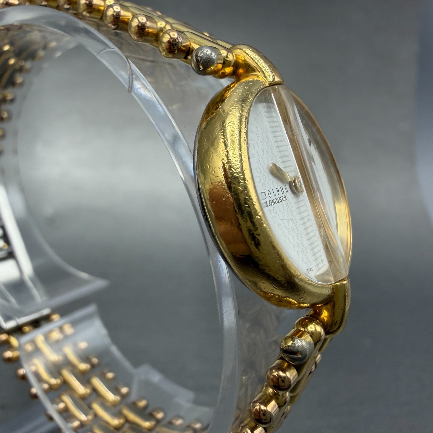 Longines Rodolphe Watch Women 22mm White Dial Gold Tone Round New Battery VTG3
