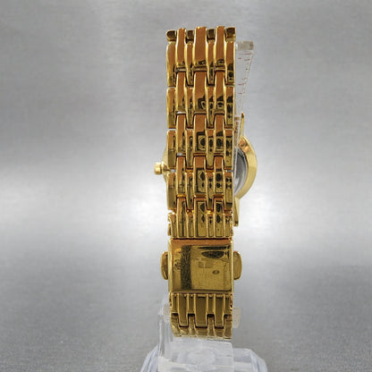 Bulova Watch Women 27mm Silver Dial Gold Tone Round 97L116 New Battery7