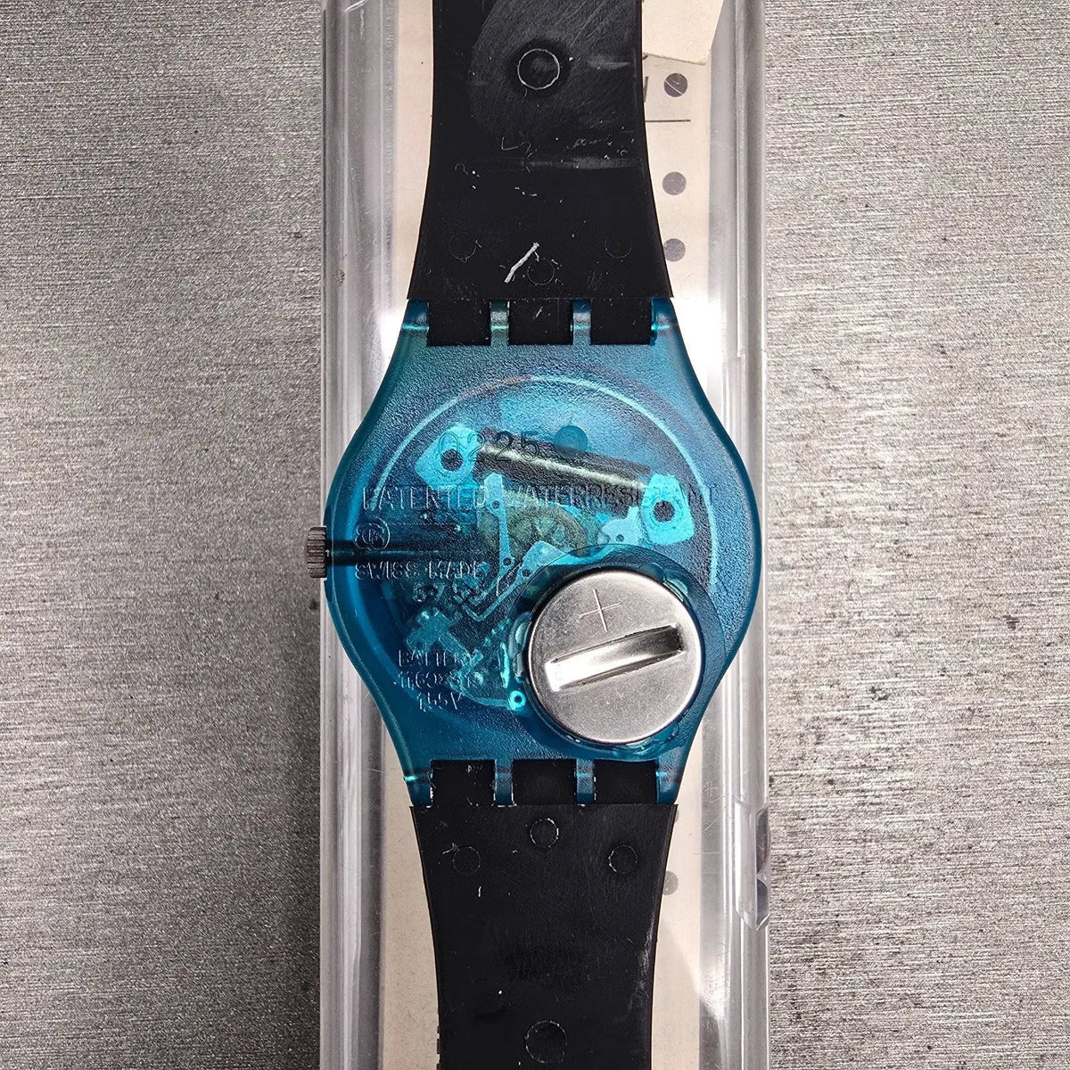 Swatch Metroscape Watch Men 34mm Blue Dial Blue Case GN109 New Battery NOS8
