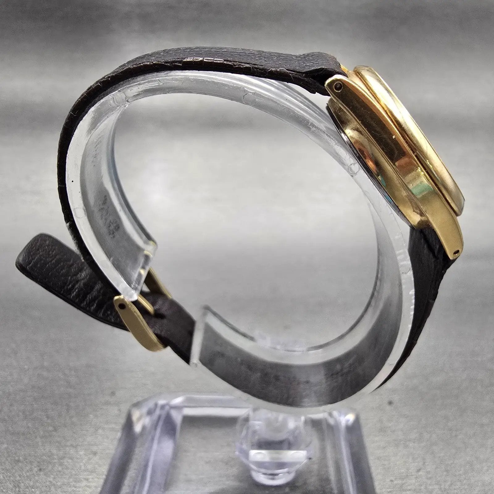 Seiko Moon Phase Watch Women 24mm Cream Dial Gold Tone Round 2A24-0028 New Batt8