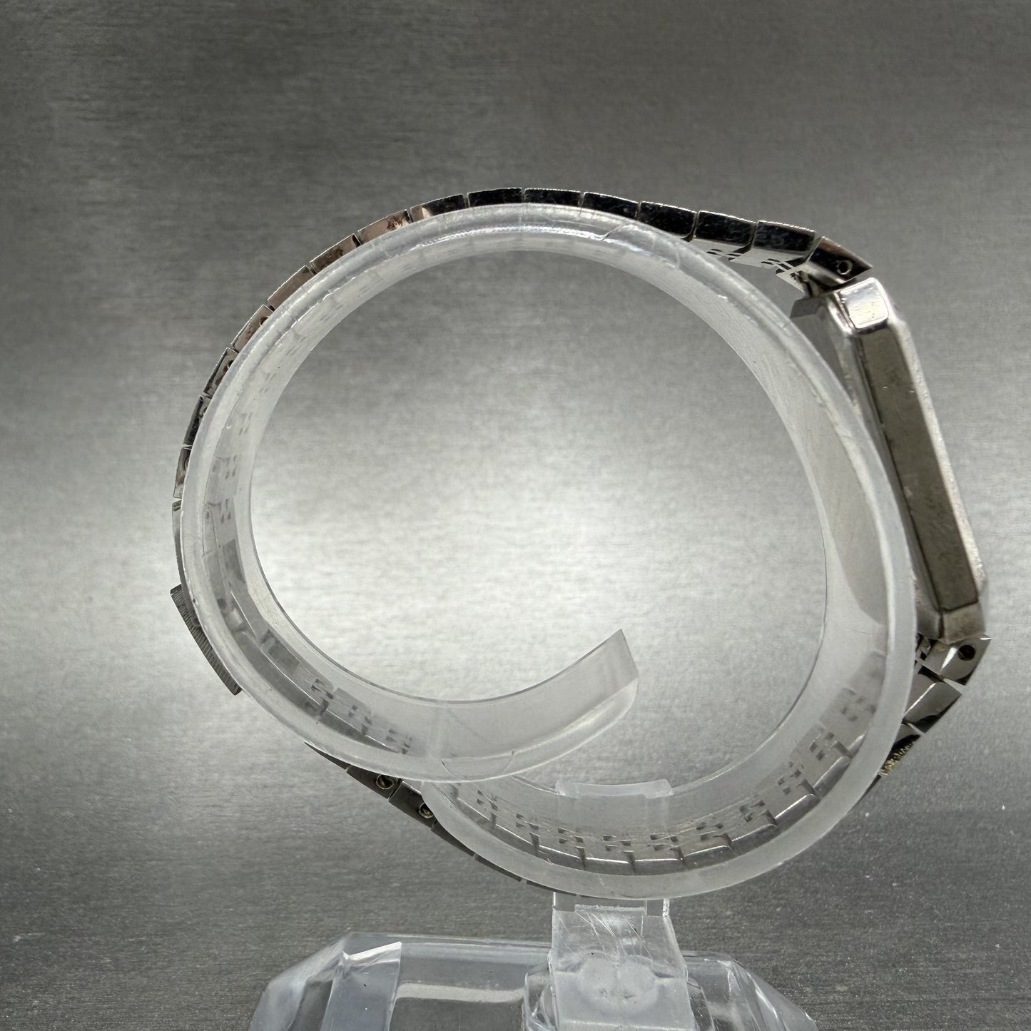 Citizen CQ Tank Watch Women 13mm Silver Dial Silver Tone Rectangle New BatteryAb8