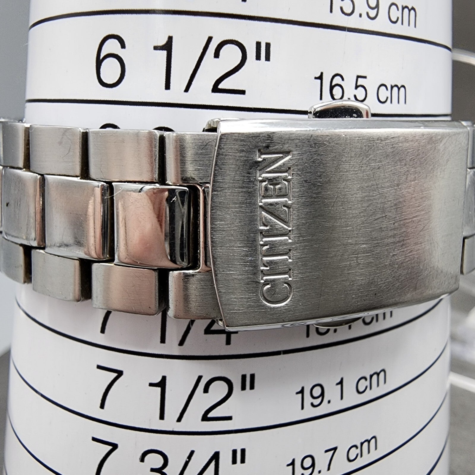 Citizen EcoDrive Watch Women 34mm Silver Dial Steel Daydate Round Crystal Works10