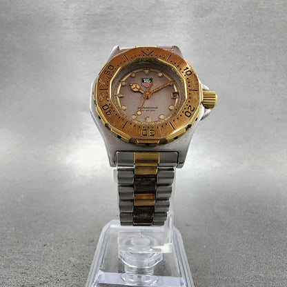 Tag Heuer Professional Dive Watch Women 28mm Gray Dial Two Tone Date New Battery5