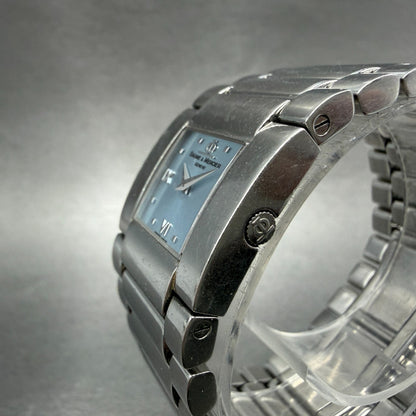 Baume Mercier Catwalk Watch Women 24mm Blue Dial Silver Tone Rectangle MV0451972