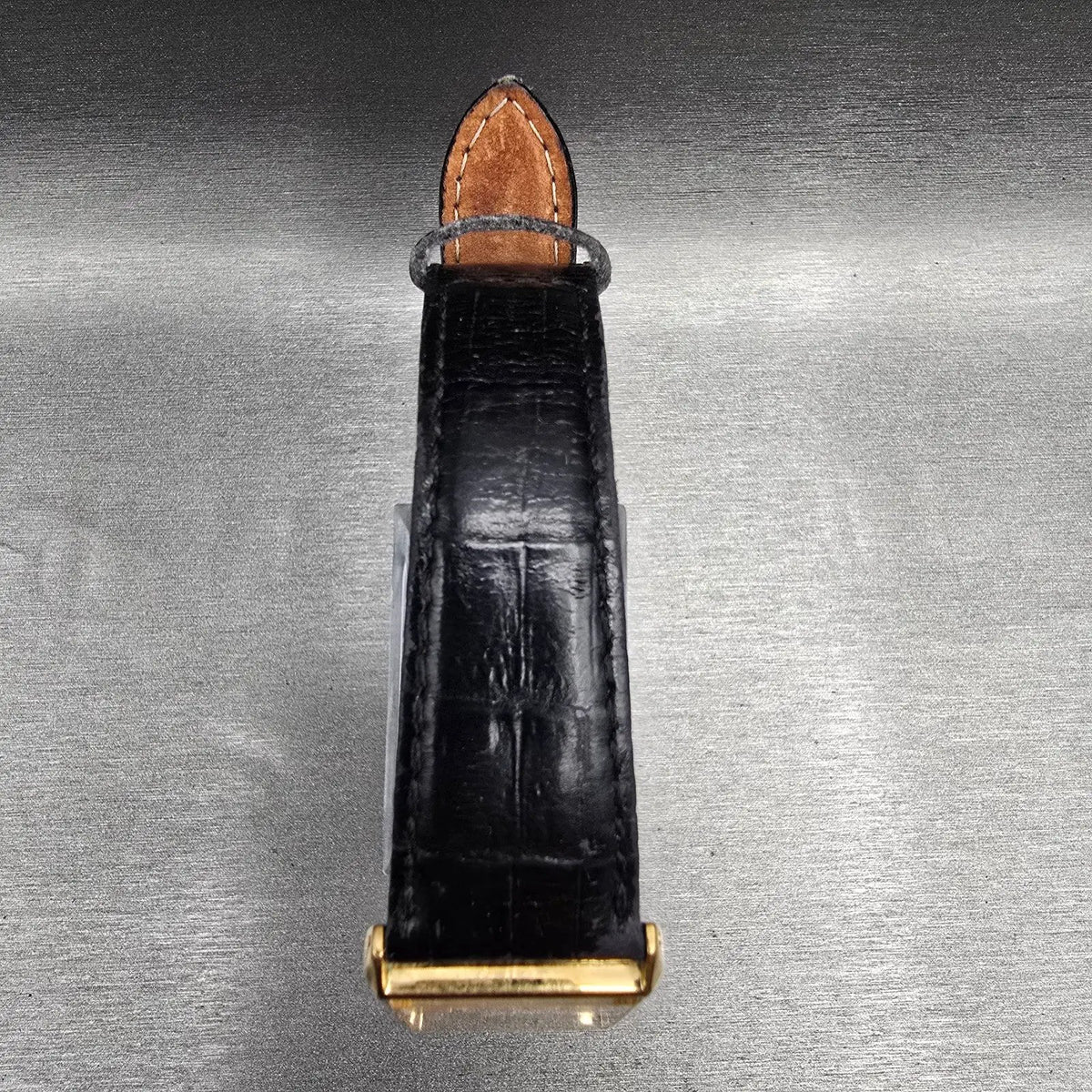 Seiko Tank Watch Men 24mm Gold Dial Gold Tone Rectangle V701-5E10 New Battery4