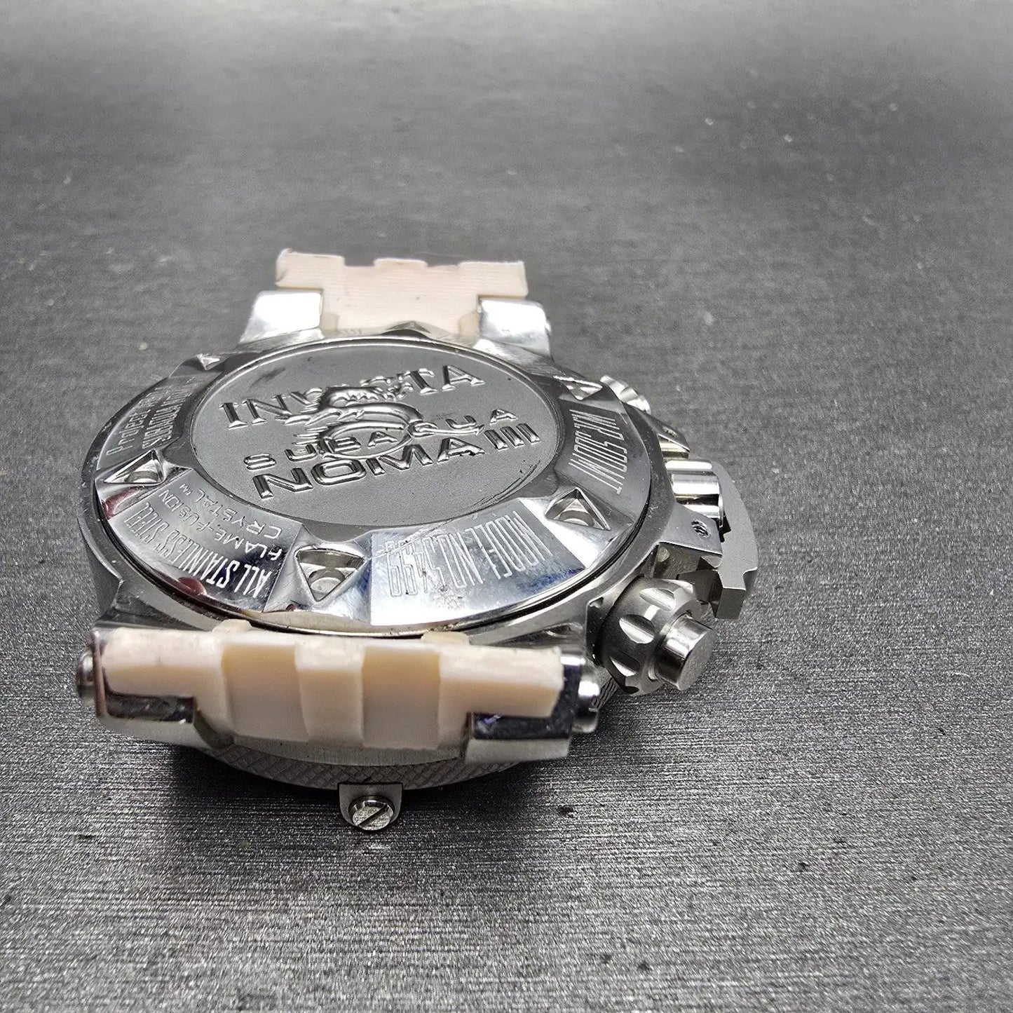 Invicta Sub Aqua Noma III Chronograph Watch Women 42mm Pink Dial Steel New Batt12