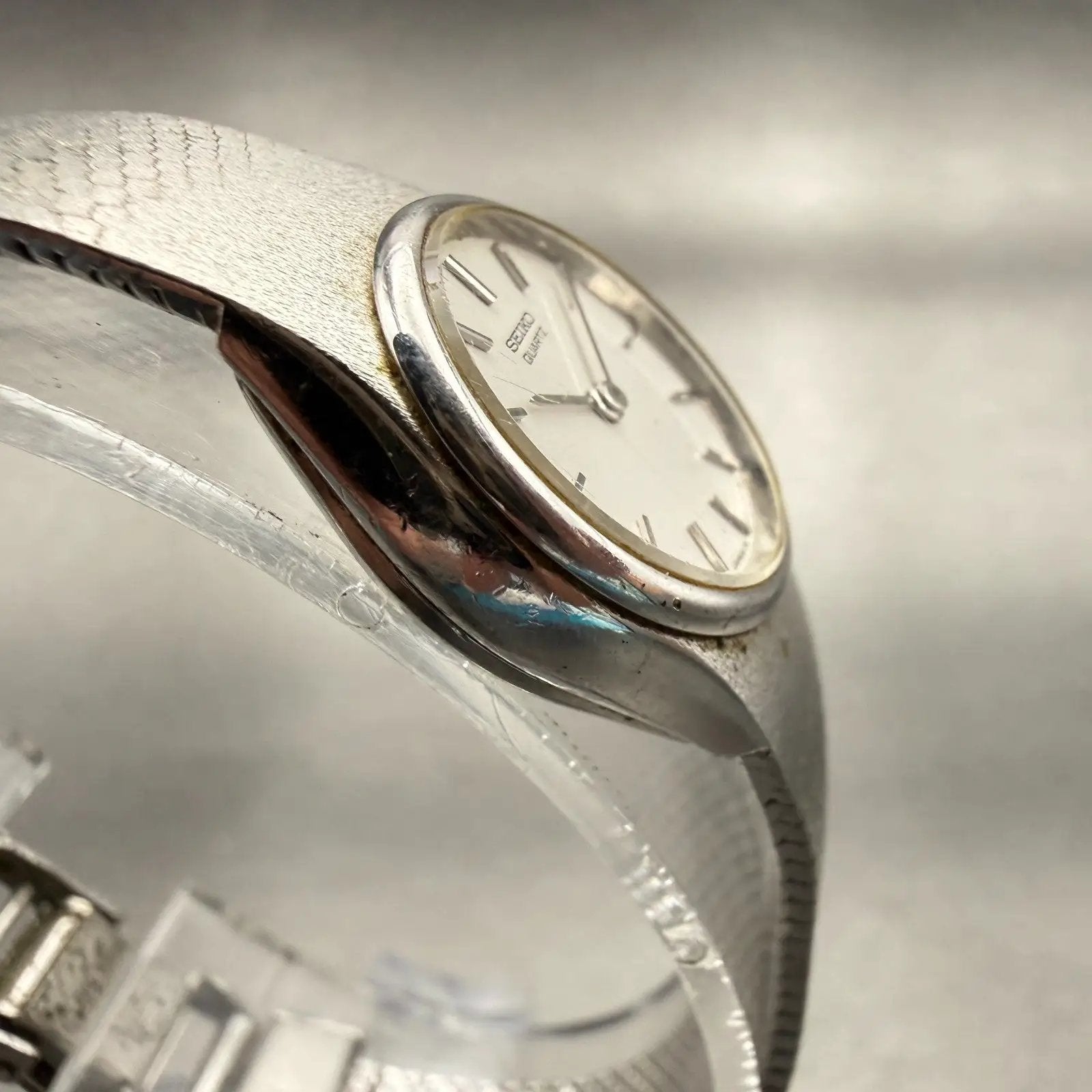 Seiko Watch Women 19mm Silver Dial Silver Tone Round 16-0079 Vintage New Battery3