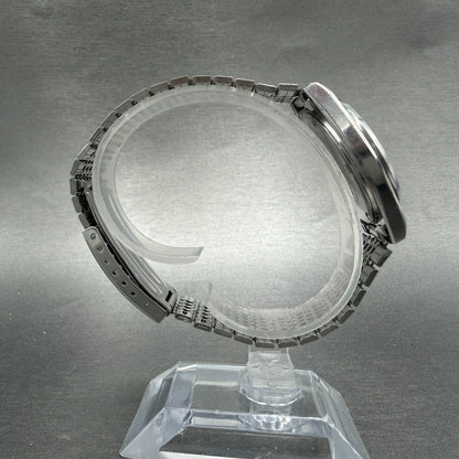 Orient Swimmer Watch Unisex 32mm Silver Dial Silver Tone Date Round New Battery8