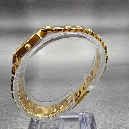 Citizen Watch Women 18mm Gold Dial Gold Tone Hexagon 5421-S41185 New Battery VTG6