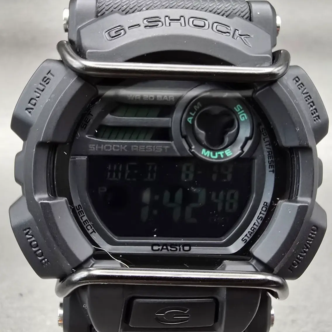 Casio G-Shock GD-400MB Watch Men 50mm Black Dial Black Chrono Alarm New Battery1