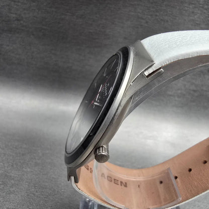 Skagen Watch Men 42mm Gray Dial Titanium Date Round 234XXLTW New Battery2