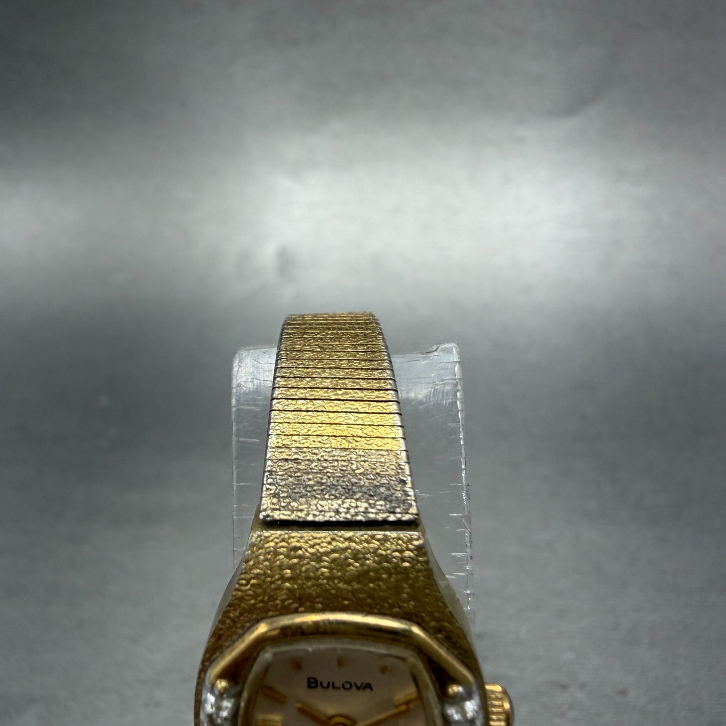 Bulova Watch Women 17mm Champagne Dial Gold Tone 83387 New Battery Diamond4