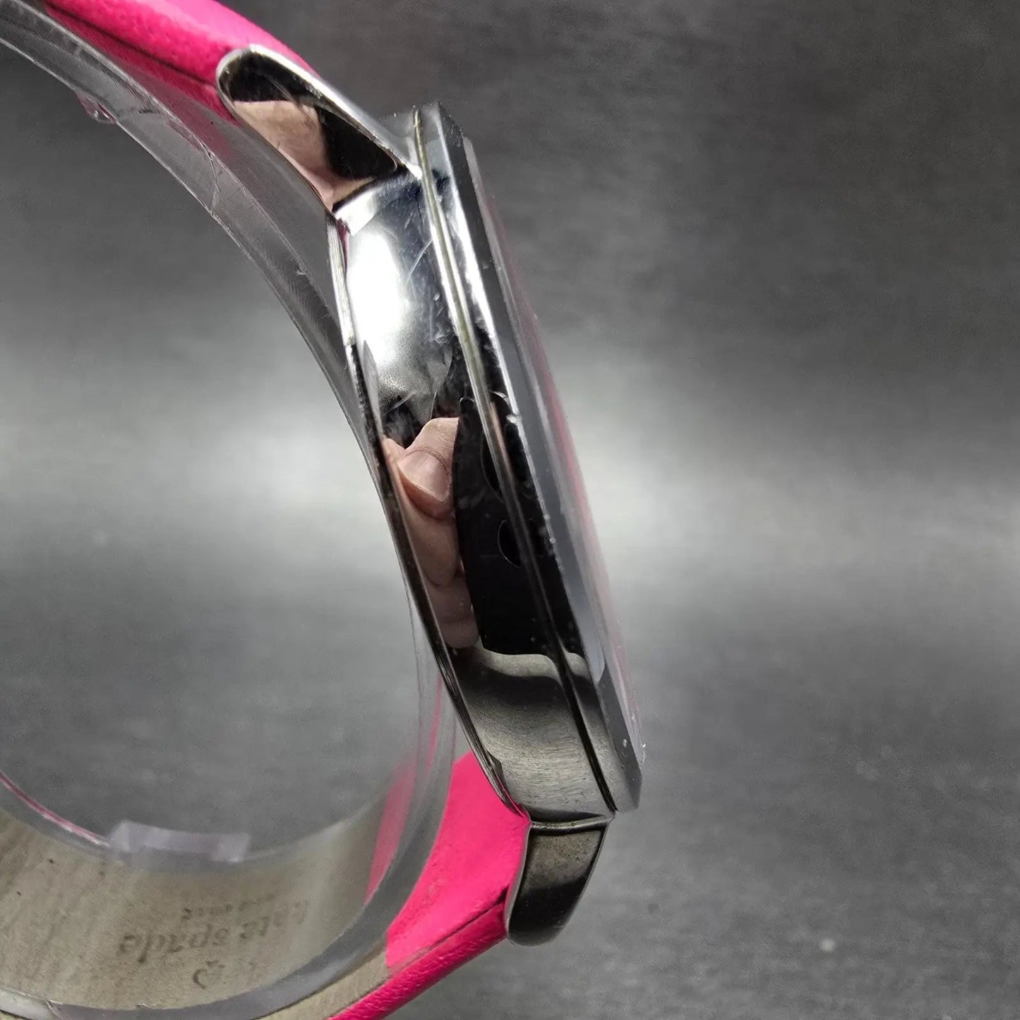 Kate Spade Metro watch Women 38mm Pink MOP Dial Silver Tone Round 0549 New Batt3