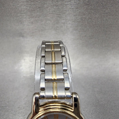 Seiko Lucent Watch Women 22mm White Dial Two Tone 1f210j80 New Battery4