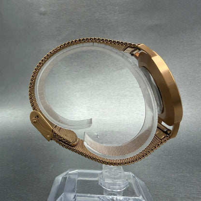 MVMT Boulevard Watch Women 38mm MOP Dial Rose Gold Tone Mesh Band New Battery P8