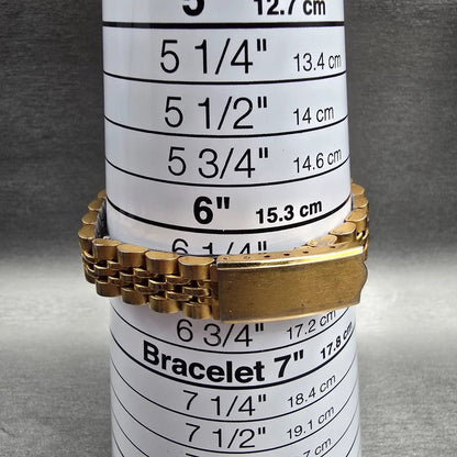 Citizen CQ Watch Women 25mm Champagne Dial Gold Tone Daydate 2000-201566 New Bat9