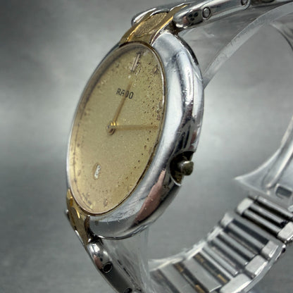 Rado Watch Men 32mm Champagne Dial Two Tone Date Round 160.3568.2 PARTS Vintage3
