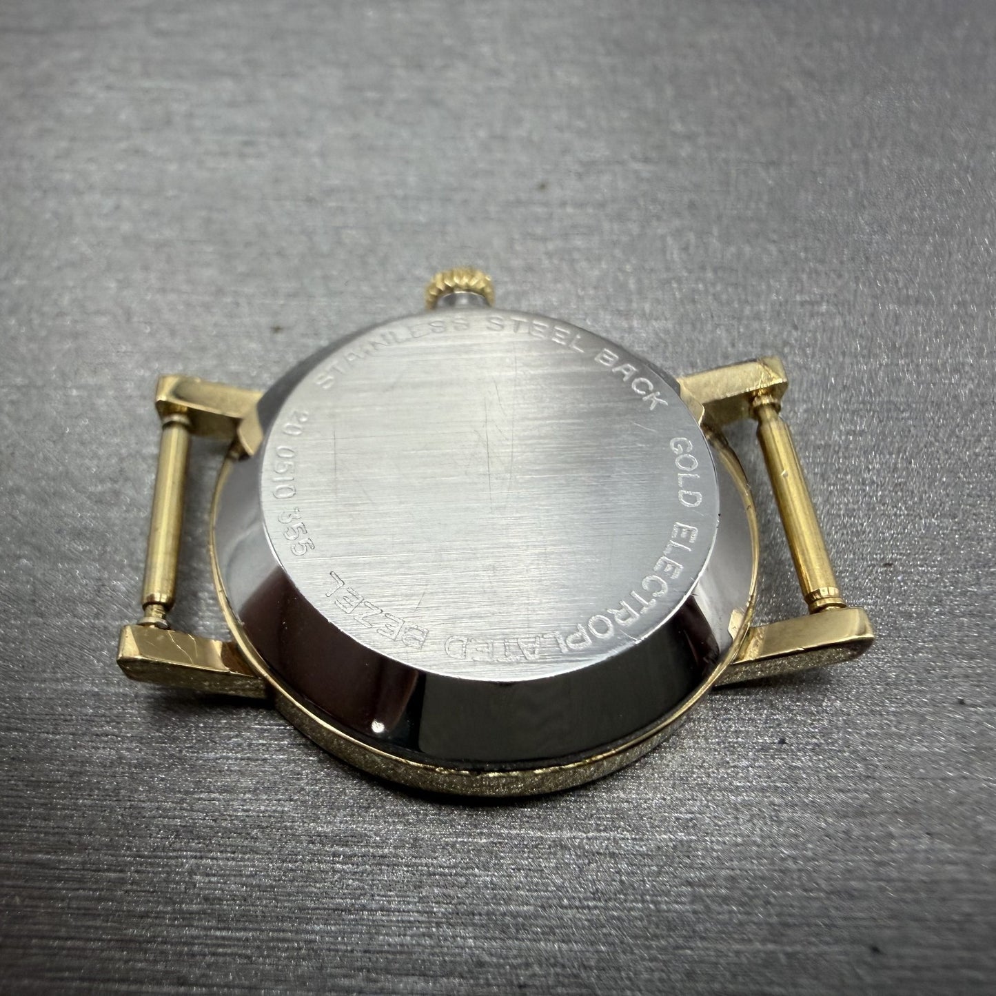 Zenith Movado Museum Watch Women 25mm White Dial Gold Plated Manual Wind PARTS8