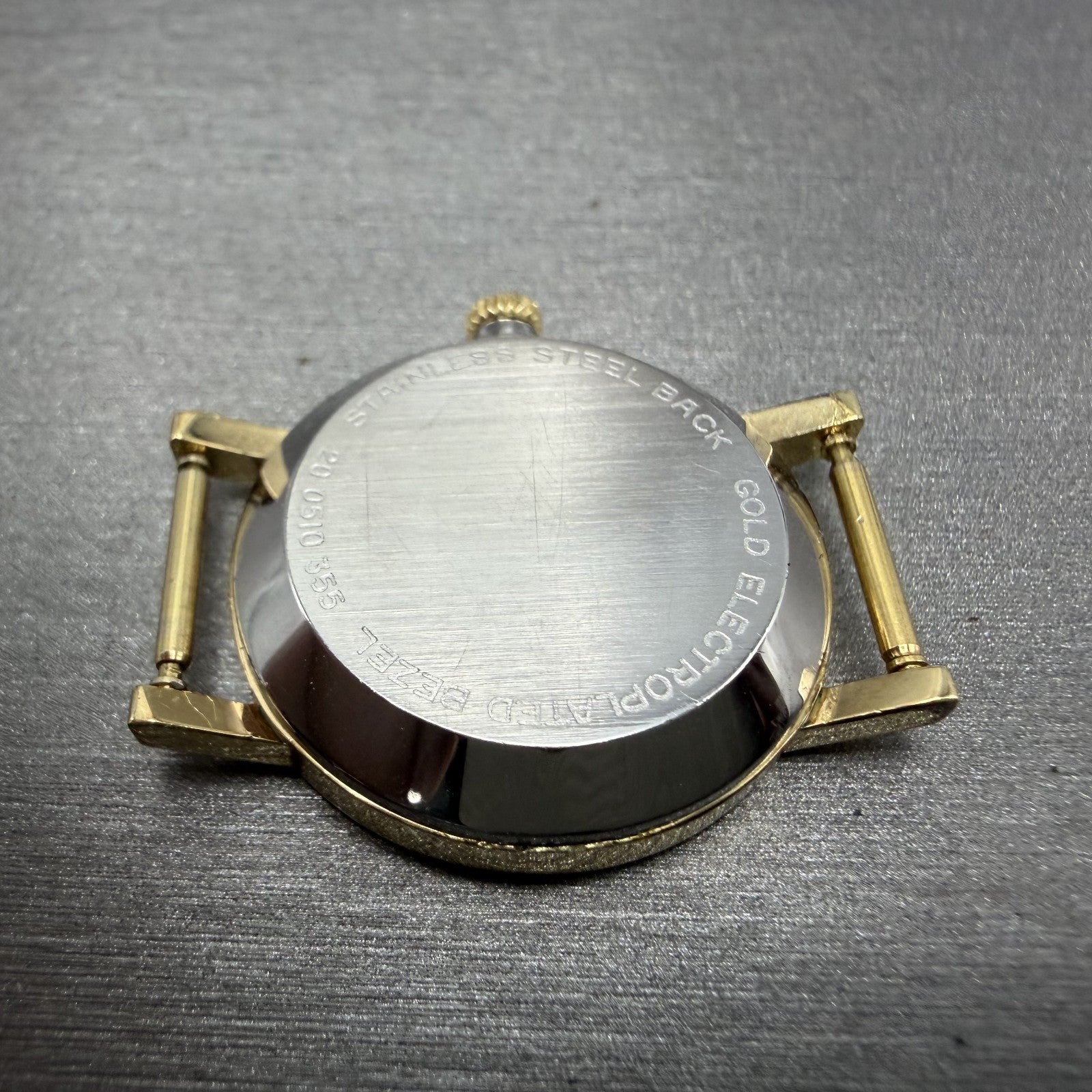 Zenith Movado Museum Watch Women 25mm White Dial Gold Plated Manual Wind PARTS8